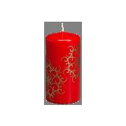 SVX - Sviečka vianočná Flower červená 120/60mm
