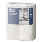 Kuchynské utierky 2-vrst. v rolke TORK Premium biele, návin 15,4 m (2 ks)